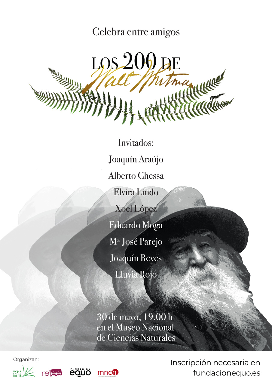 Los 200 de Whitman. Recital poético en el bicentenario de Walt Whitman