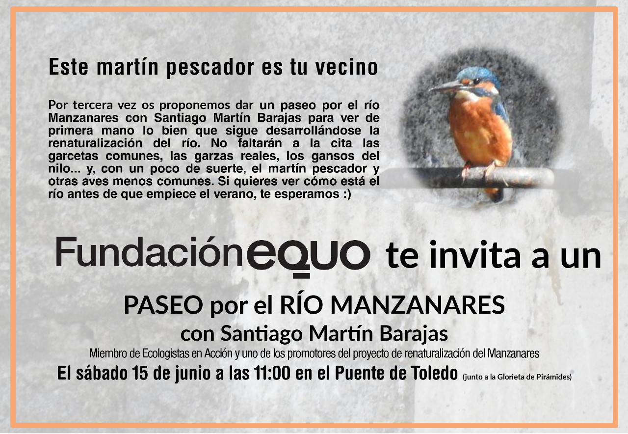 Paseo por el Manzanares con Santiago Martín Barajas